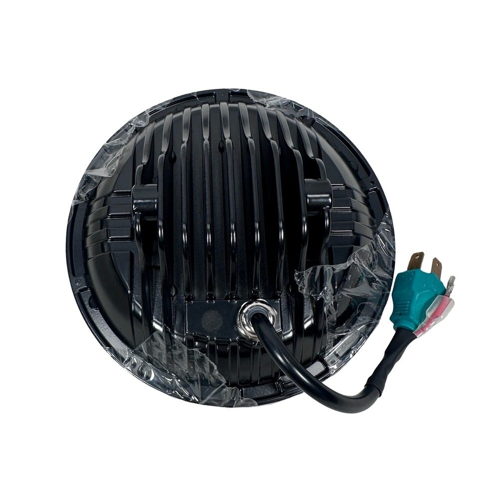 ProAutoCo 7 Inch Round LED Projector Motorcycle Headlight 12V DC Black H4 Plug - Picture 4 of 11